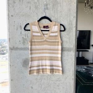 Merona Multicolor Sweater Ribbed Vest M